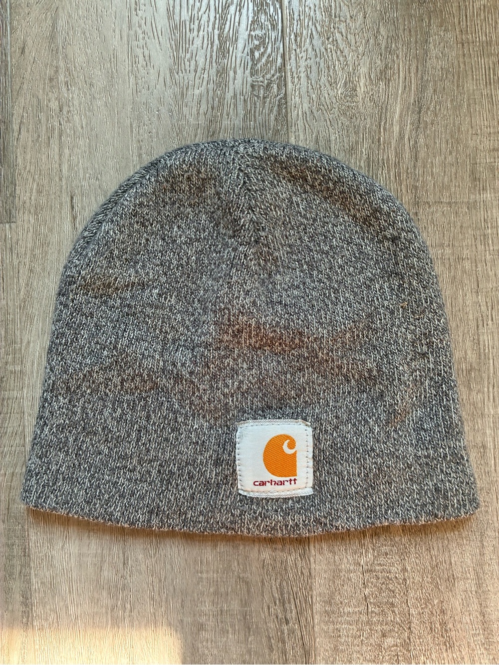 Carhartt Heather Grey Acrylic Knit Beanie Watch Hat A205-093 Made in USA